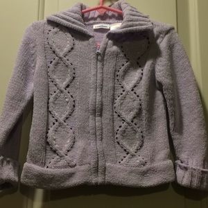 24 M. Kid Connection Zip Up Plush Sweater